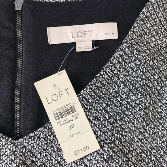 Loft Sleeveless Flounce Petite Dress NWT • 2P - Picture 7 of 8